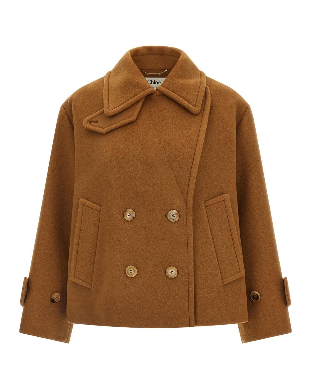 Chloé Brown Soft Wool Coat