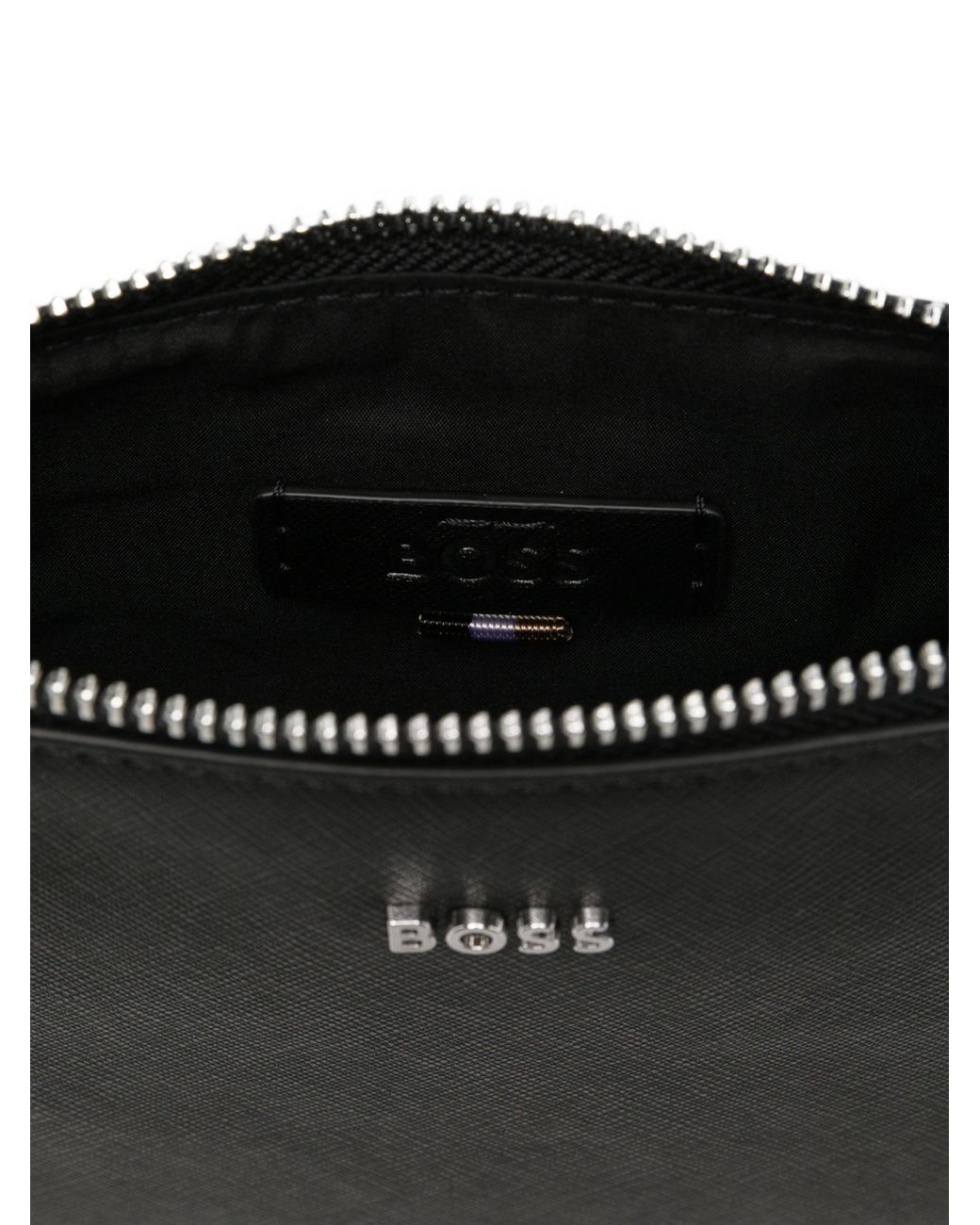 Boss Black Polyester Crossbody Bag for men
