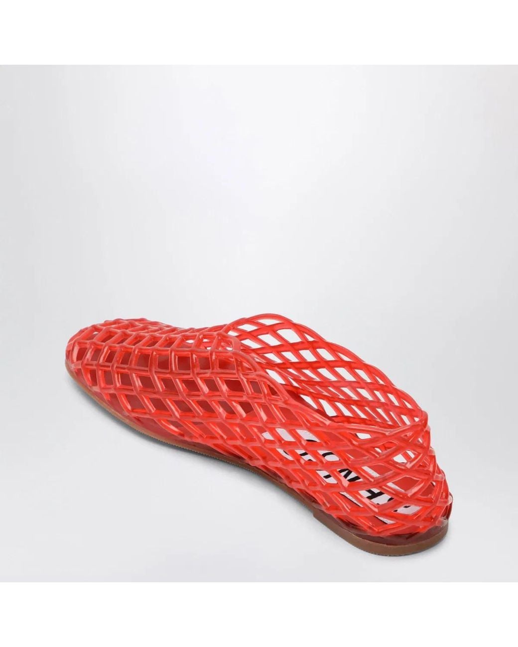 Senso Red Rubber Mesh Ballet Flats