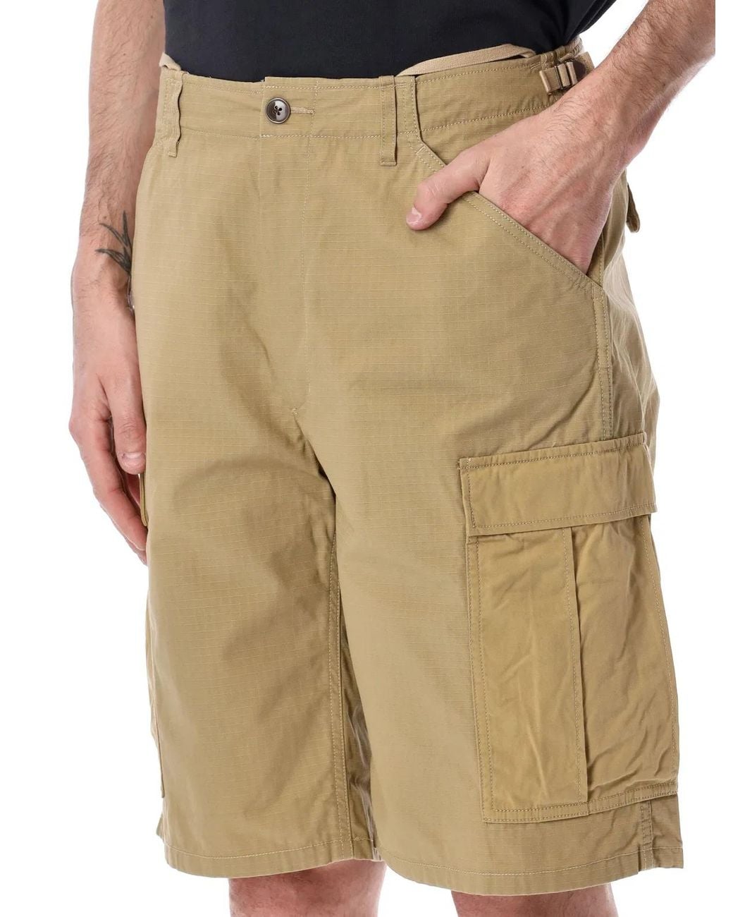 Nanamica Natural Ripstop Cargo Shorts for men