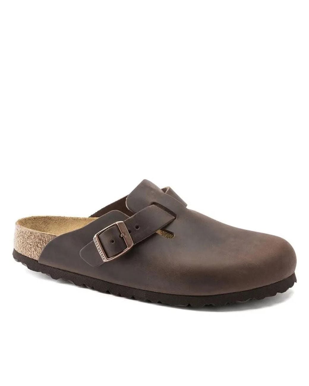 Birkenstock Brown Boston Oiled Leather Clogs