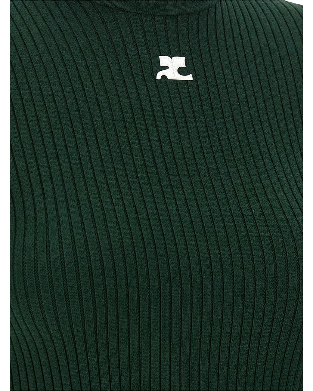 Courreges Green 'Reedition' Sweater