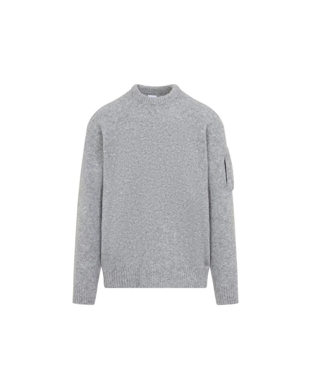 C P Company Gray C.P.Company Rock Melange Knitwear Crew Neck for men