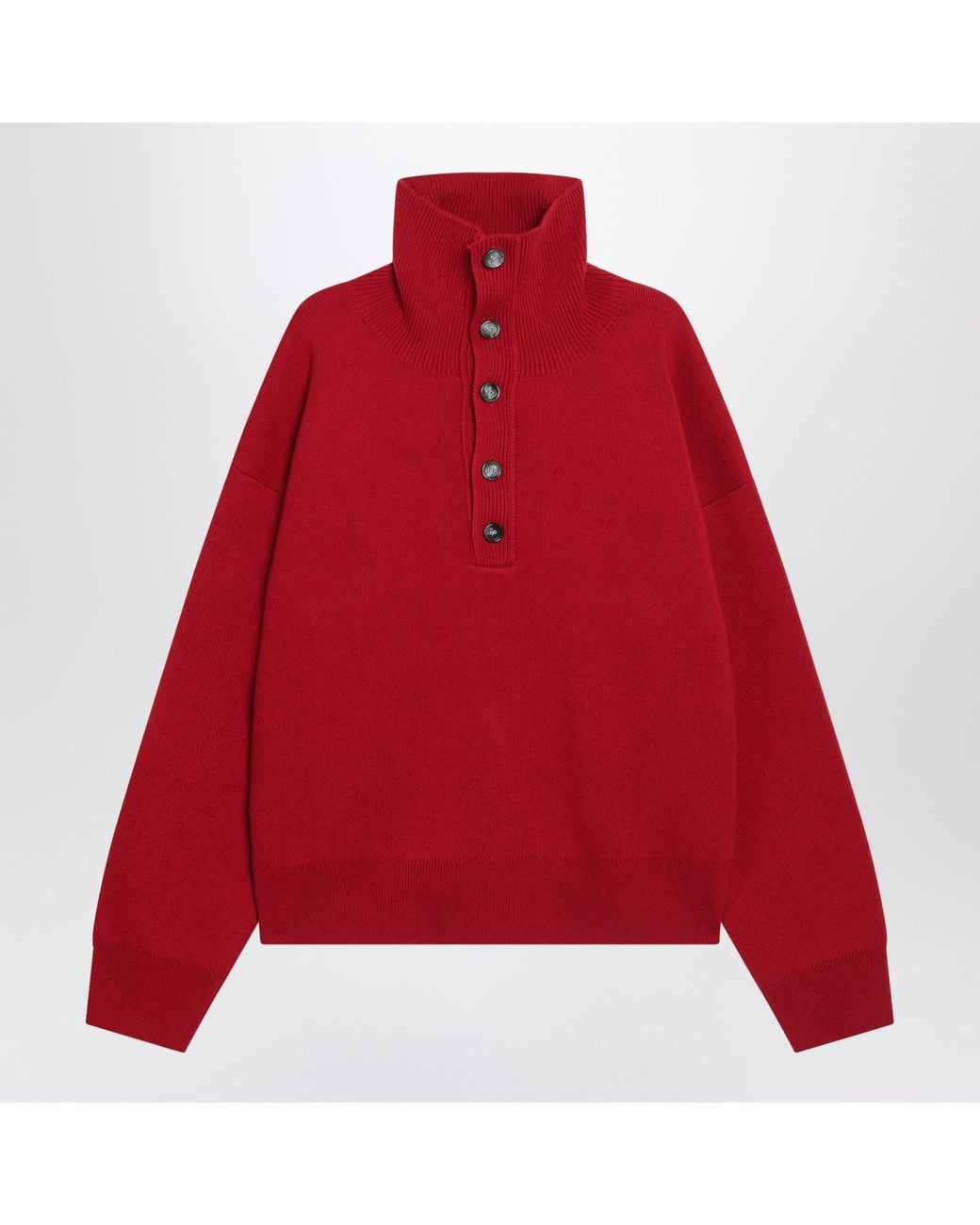 AMI Red Ruby Wool Sweater for men