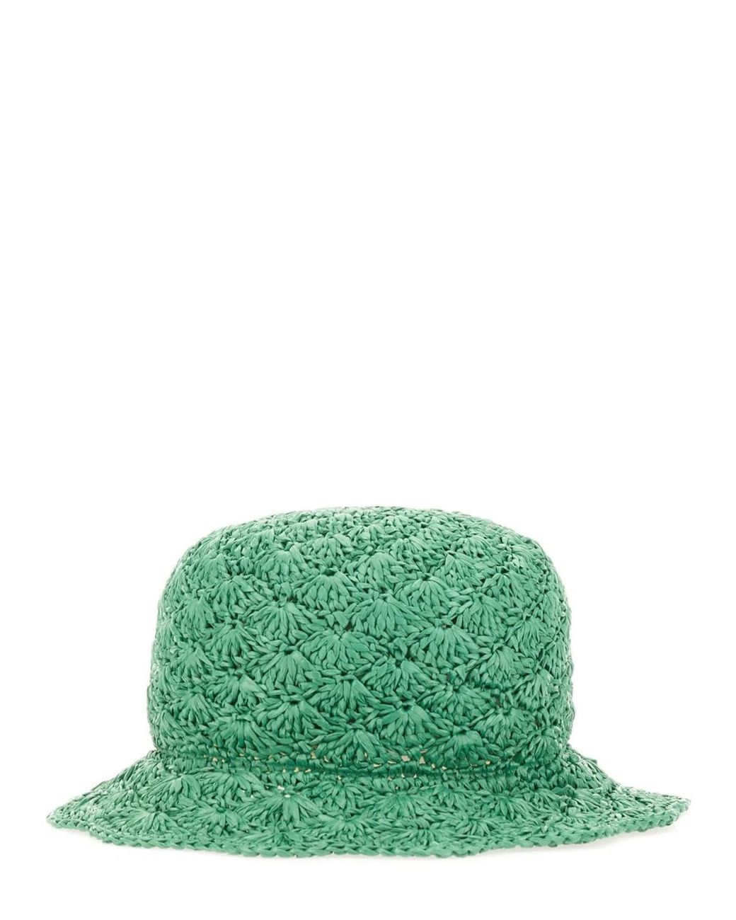 Red(v) Green (V) Raffia Bucket Hat