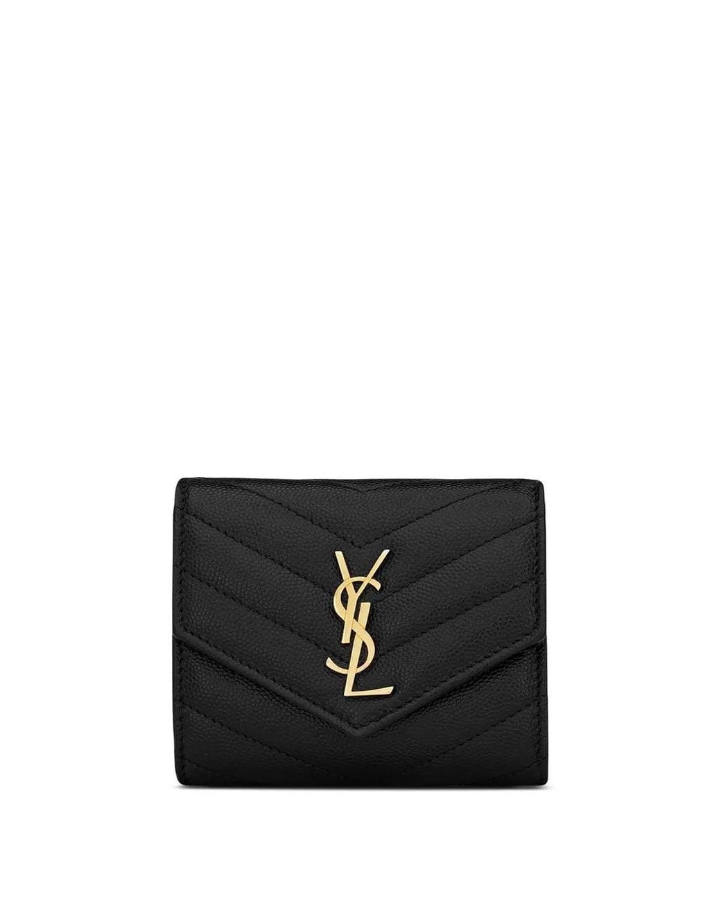 Saint Laurent Black Pfd Mono Wallet