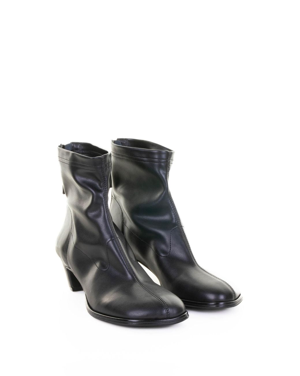 Elena Iachi Black Boots Pelle Di Vitello