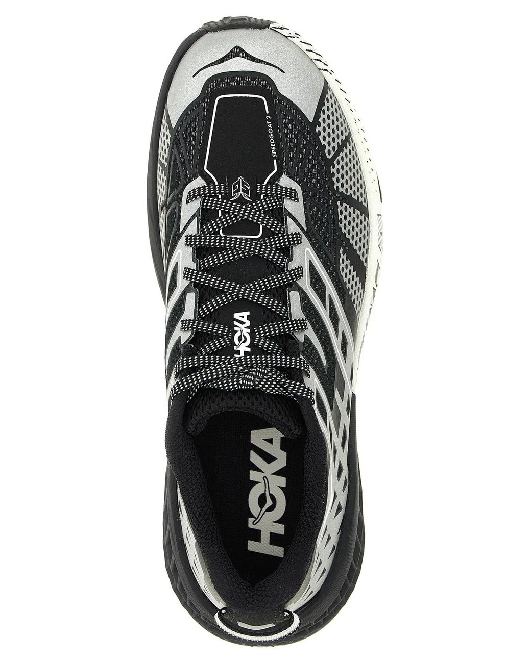 Hoka One One White 'Stealth/Tech Speedgoat 2' Sneakers
