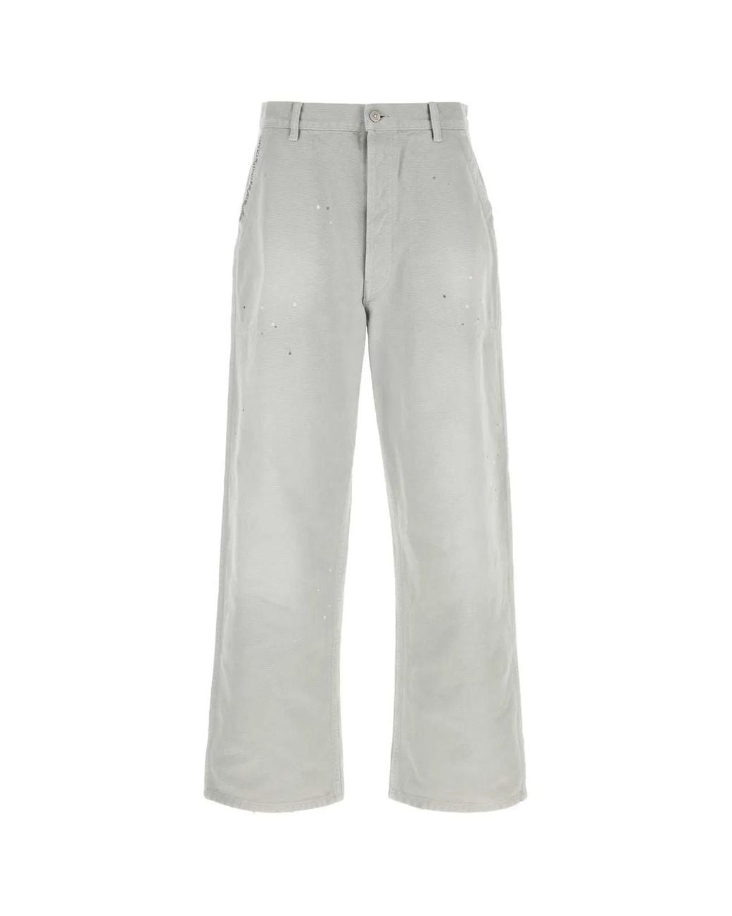 Maison Margiela Gray Stitched Pockets Trousers for men