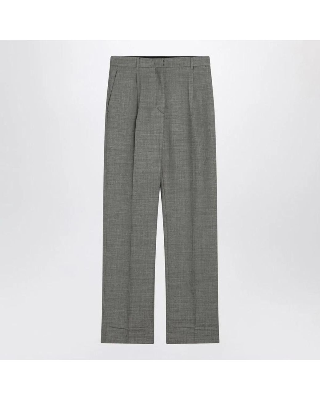 Prada Gray Wide Trousers