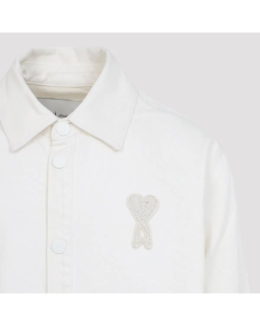 AMI White Ami De Coeur Shirt Jacket