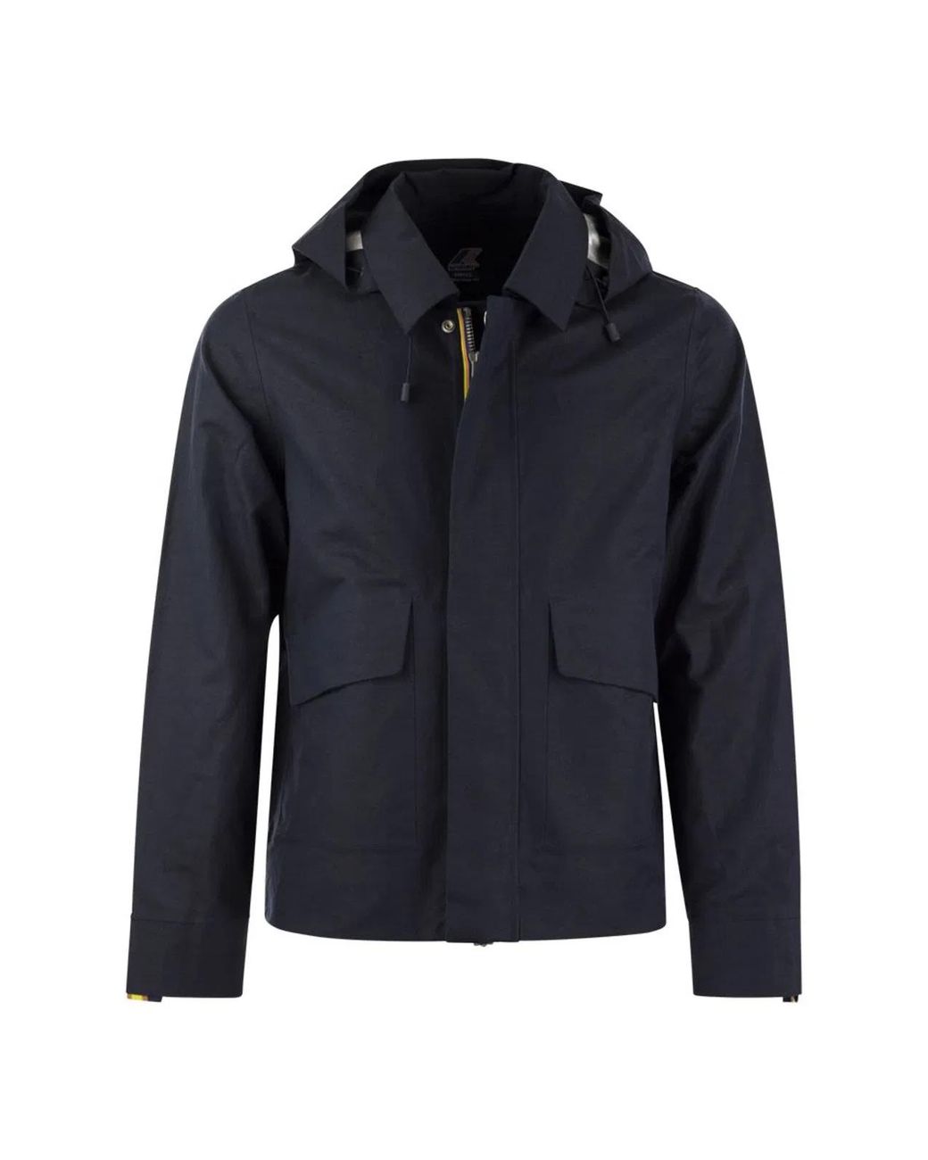 K-Way Blue Kaya Cotton-Linen Blend Jacket for men