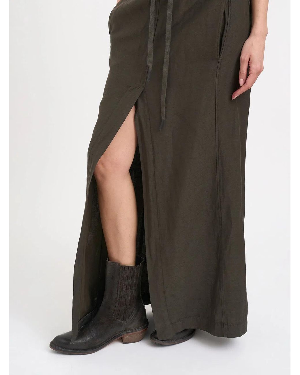 Andrea Ya'aqov Brown Long Skirt