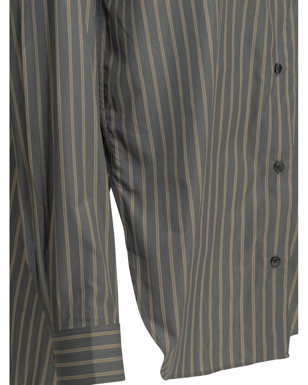Soeur Gray Casual Striped Shirt