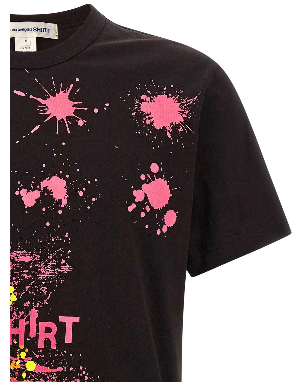 Comme des Garçons Black Comme Des Garcons Shirt Paint Splash T-Shirt for men