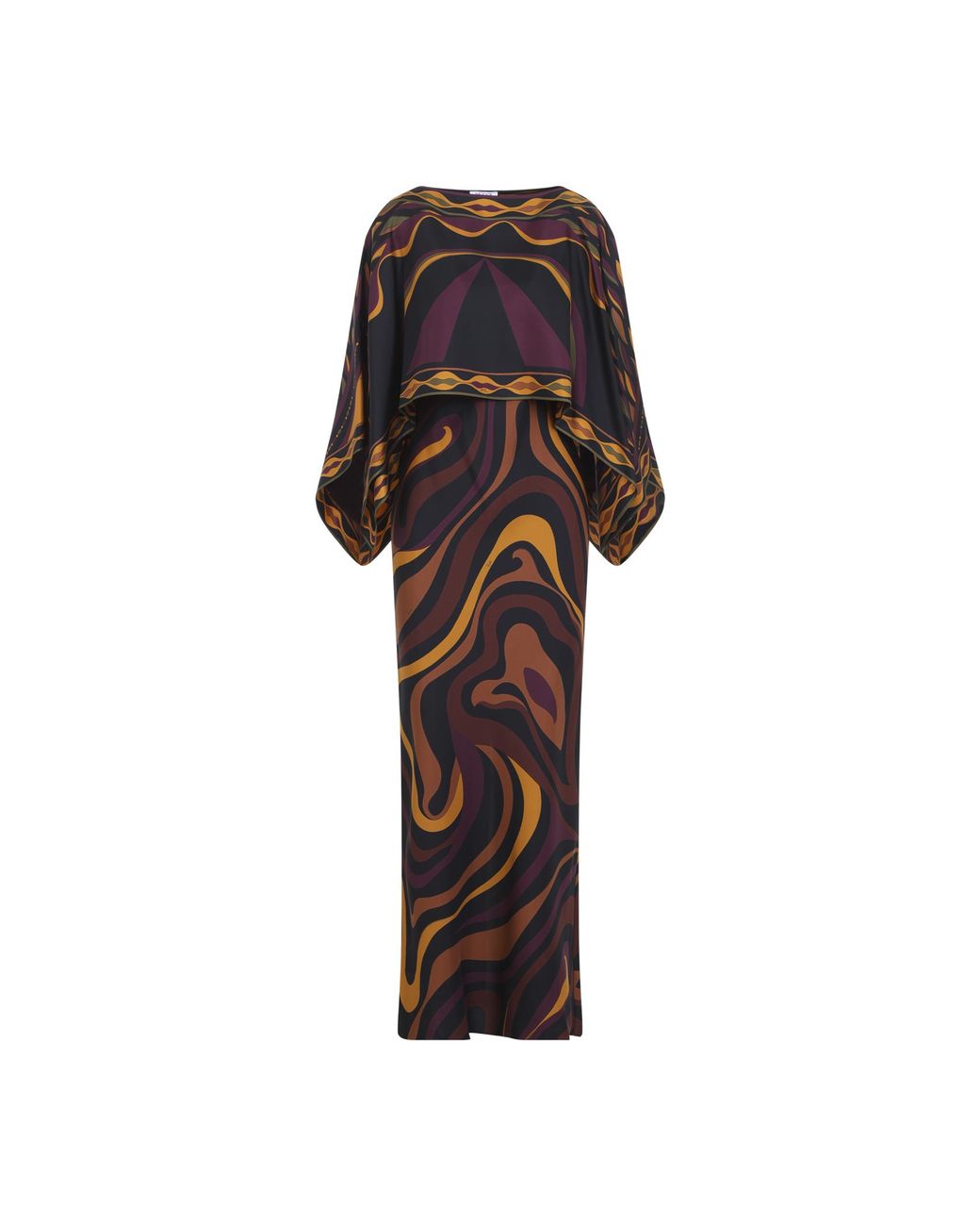 Emilio Pucci Brown Bordeaux Long Dress