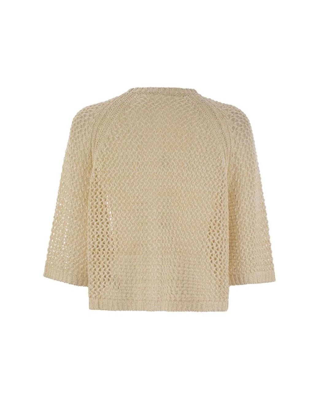 Fabiana Filippi Natural Cotton ¾-Sleeved Jersey