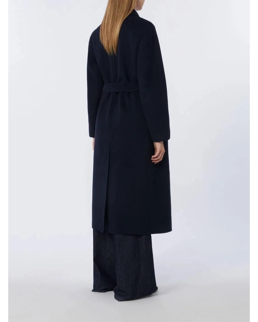 Max Mara Blue Virgin Wool Single Breasted