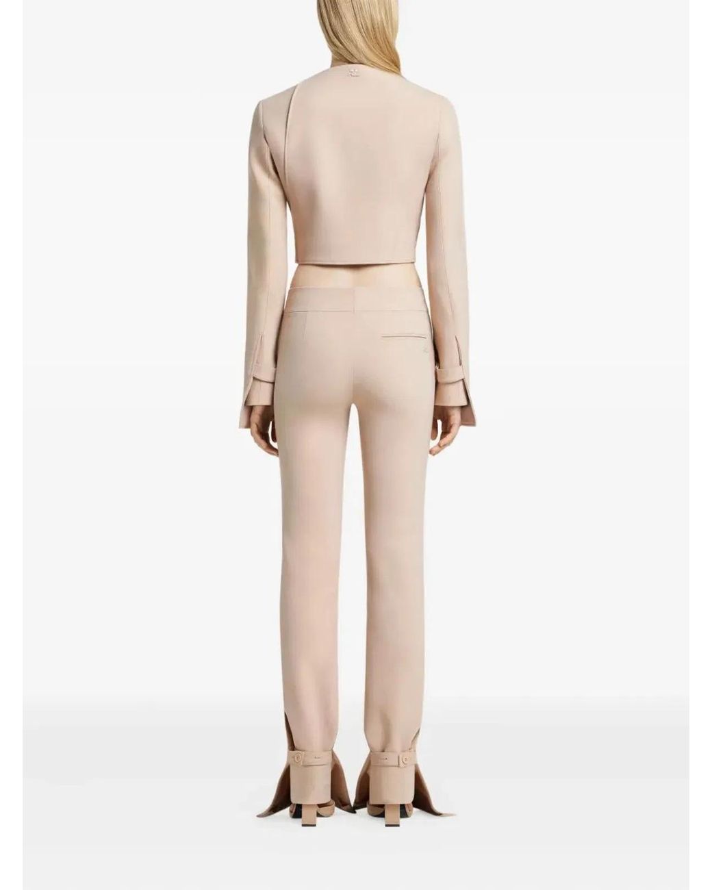 Courreges Natural Courregès Bootcut Trousers