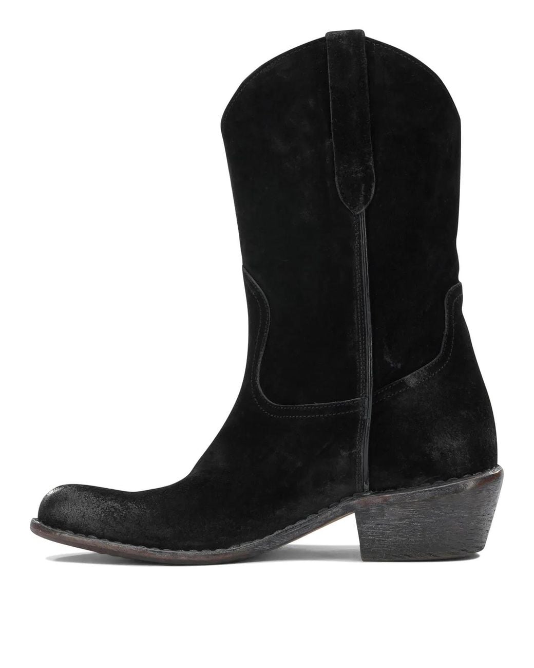 Moma Black "Dallas" Cowboy Boots