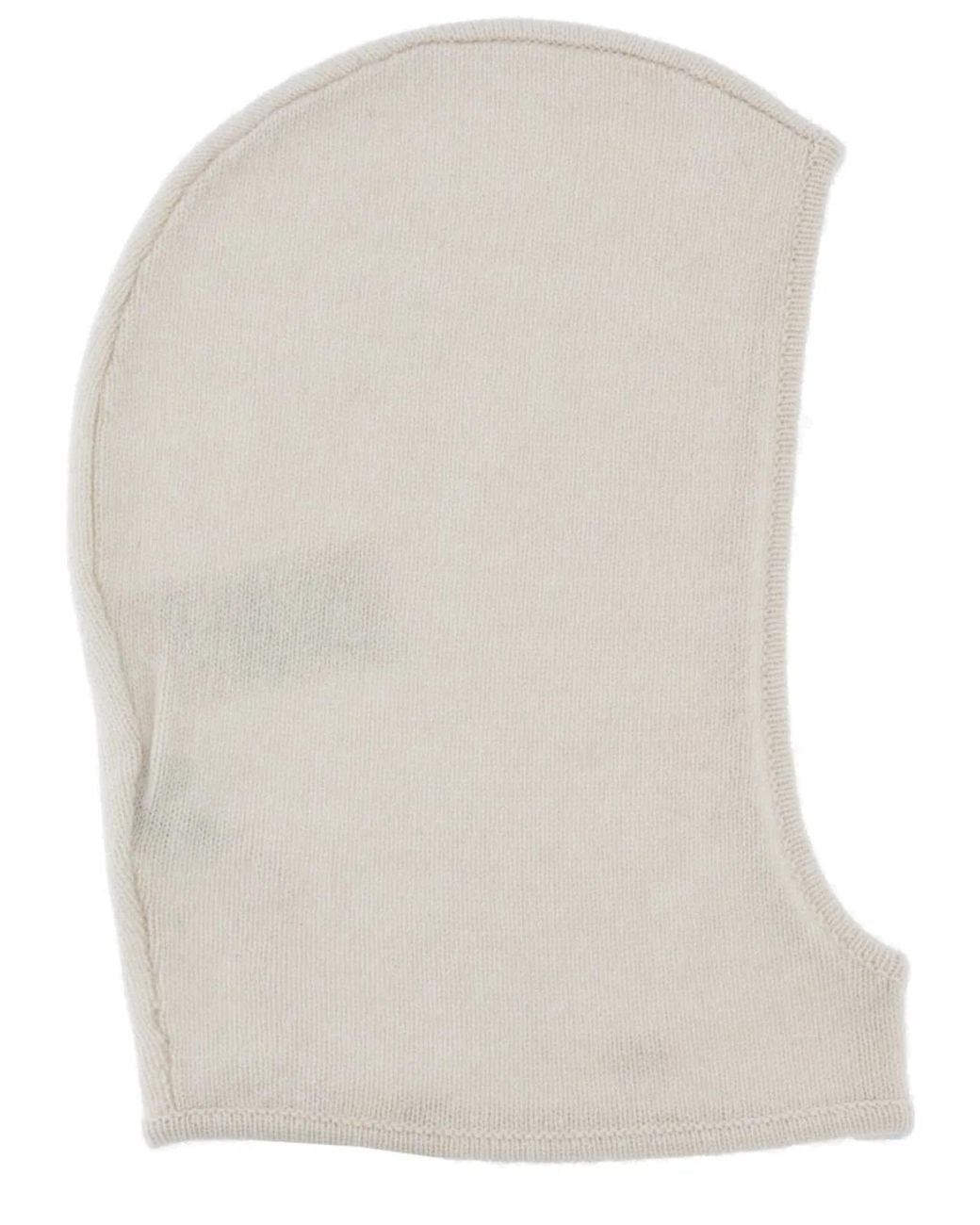 Ganni White Wool Balaclava