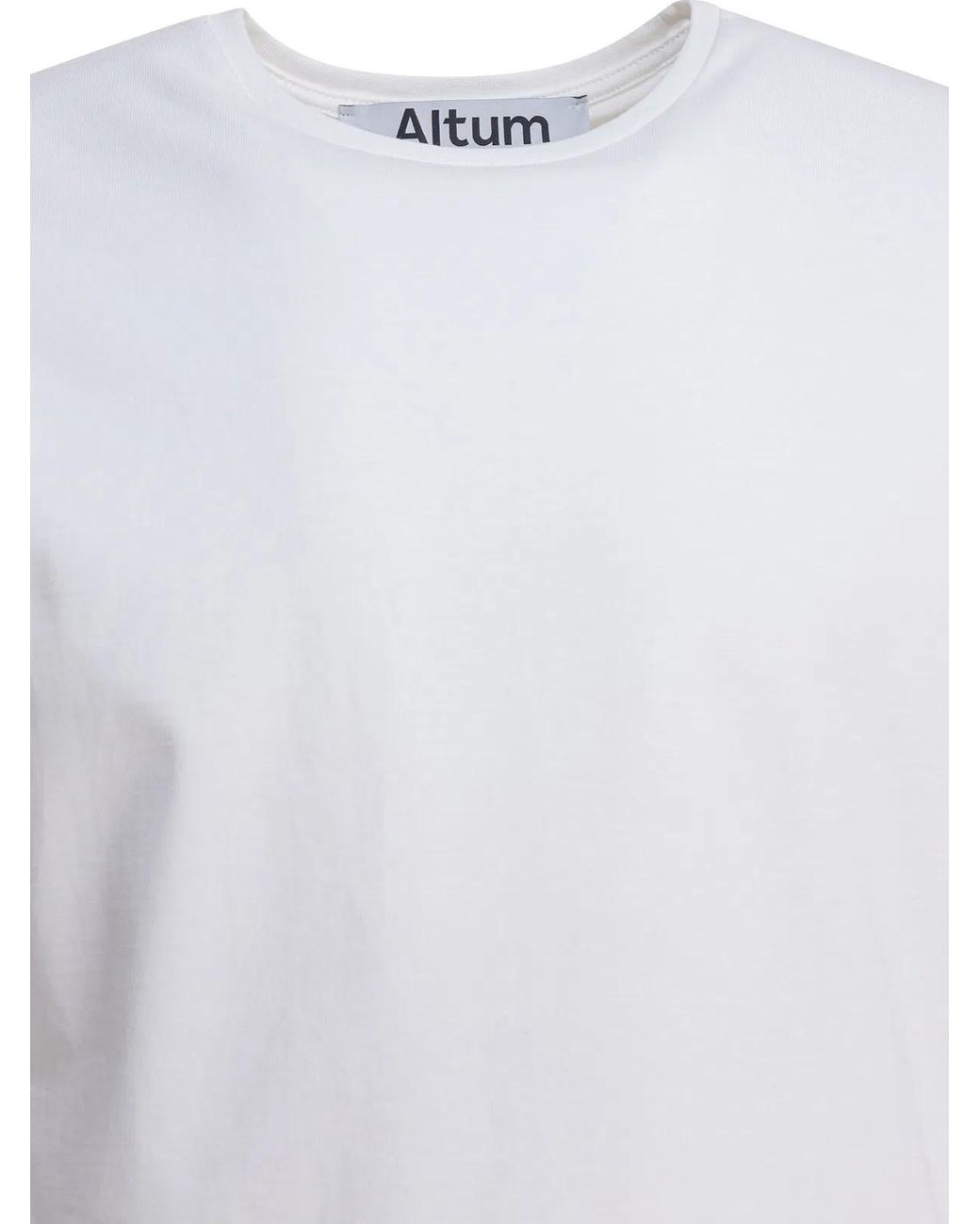 Altum White Cotton T-Shirt for men
