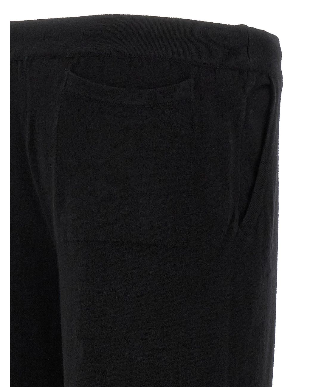 LARMERI STUDIO Black Wool And Cashmere Pants