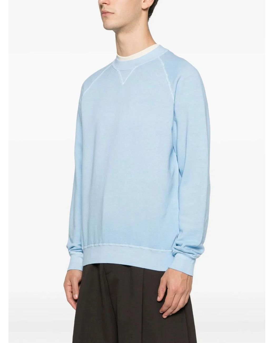 FILIPPO DE LAURENTIIS Blue V871 Cotton Jumper