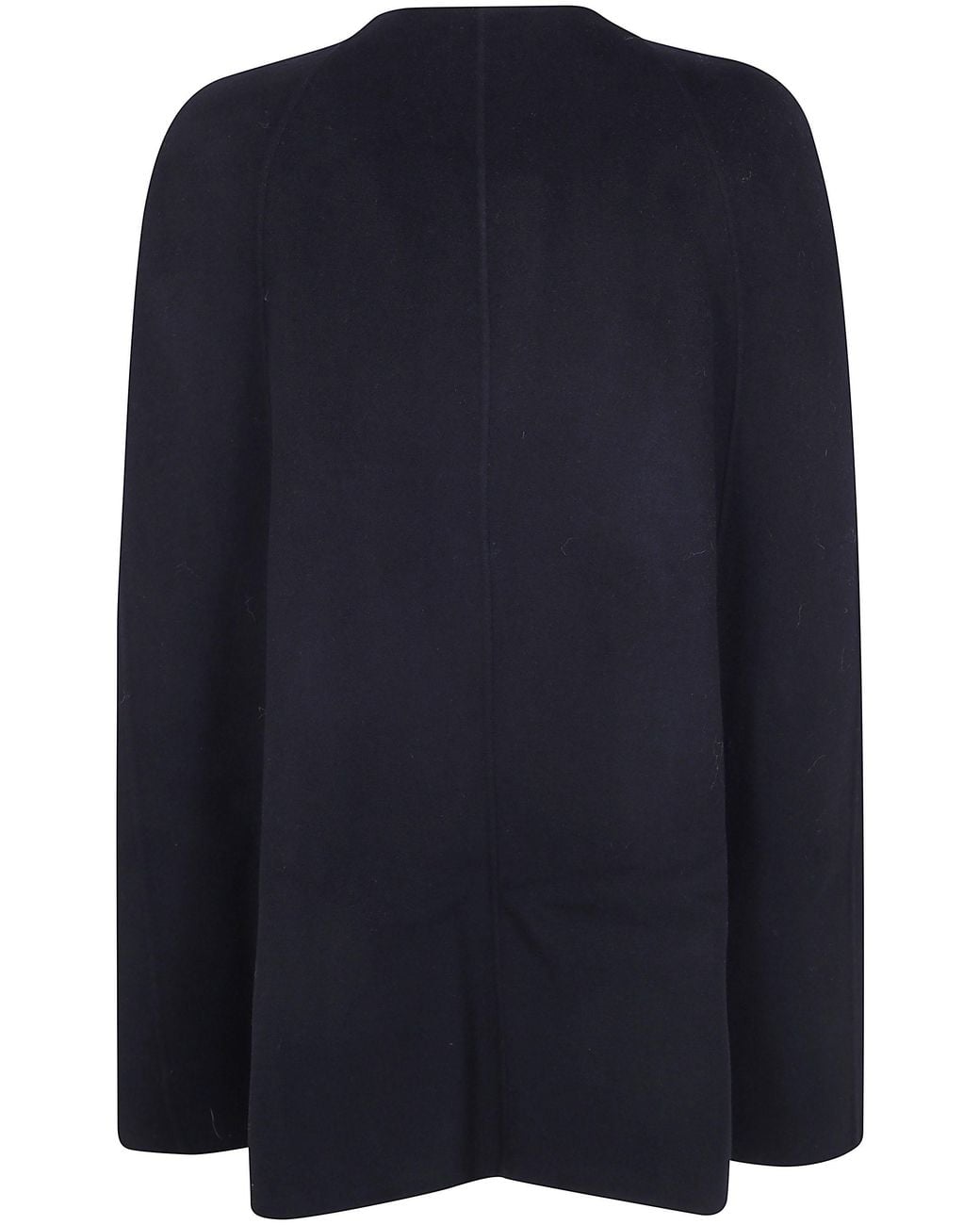 MICHAEL Michael Kors Blue Turn Lock Wool Cape