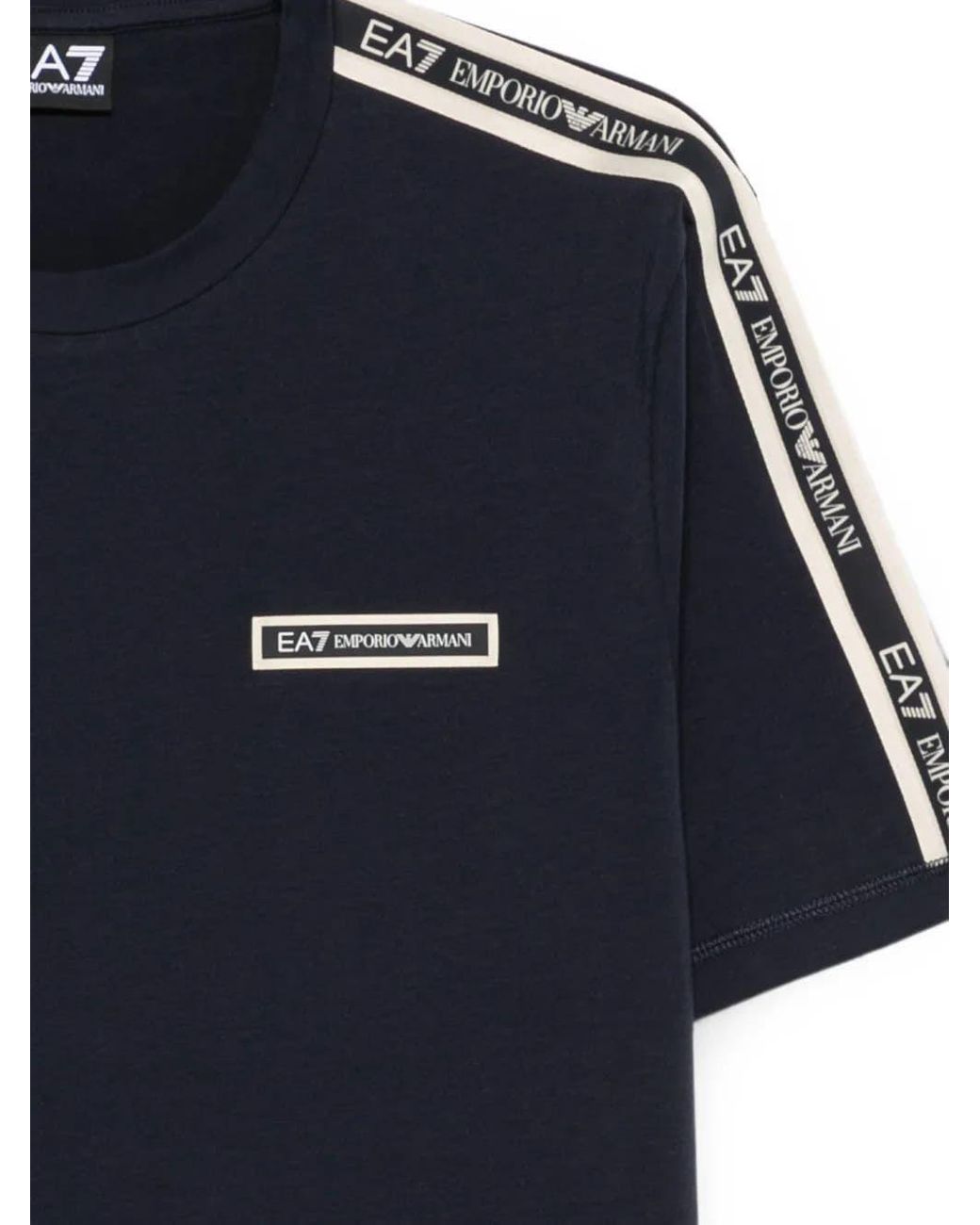 EA7 Blue Emporio Armani Logo Series T-Shirt for men