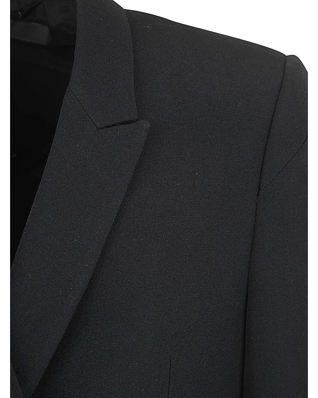 SAPIO Black Panama Long Jacket for men
