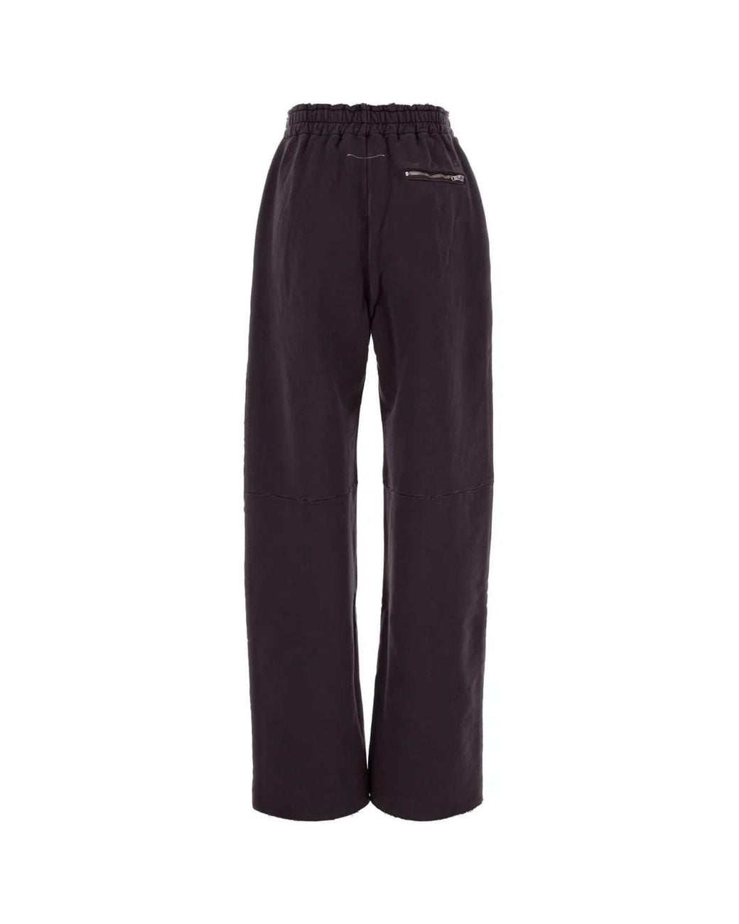 MM6 by Maison Margiela Blue Aubergine Cotton Joggers