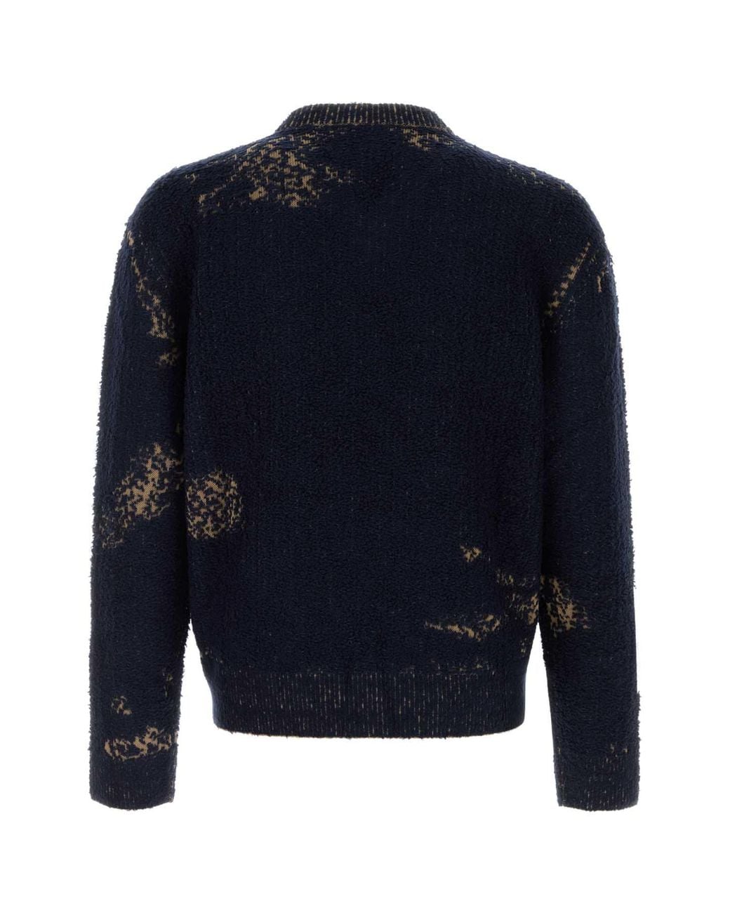 Maison Margiela Blue Cotton Blend Sweater Mini for men