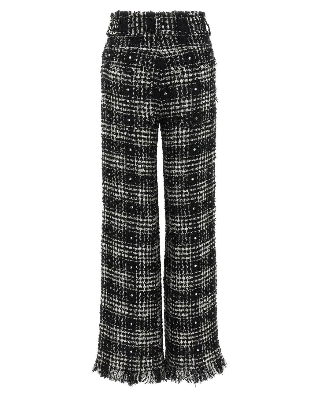 GIUSEPPE DI MORABITO Black Prince Of Wales Pants
