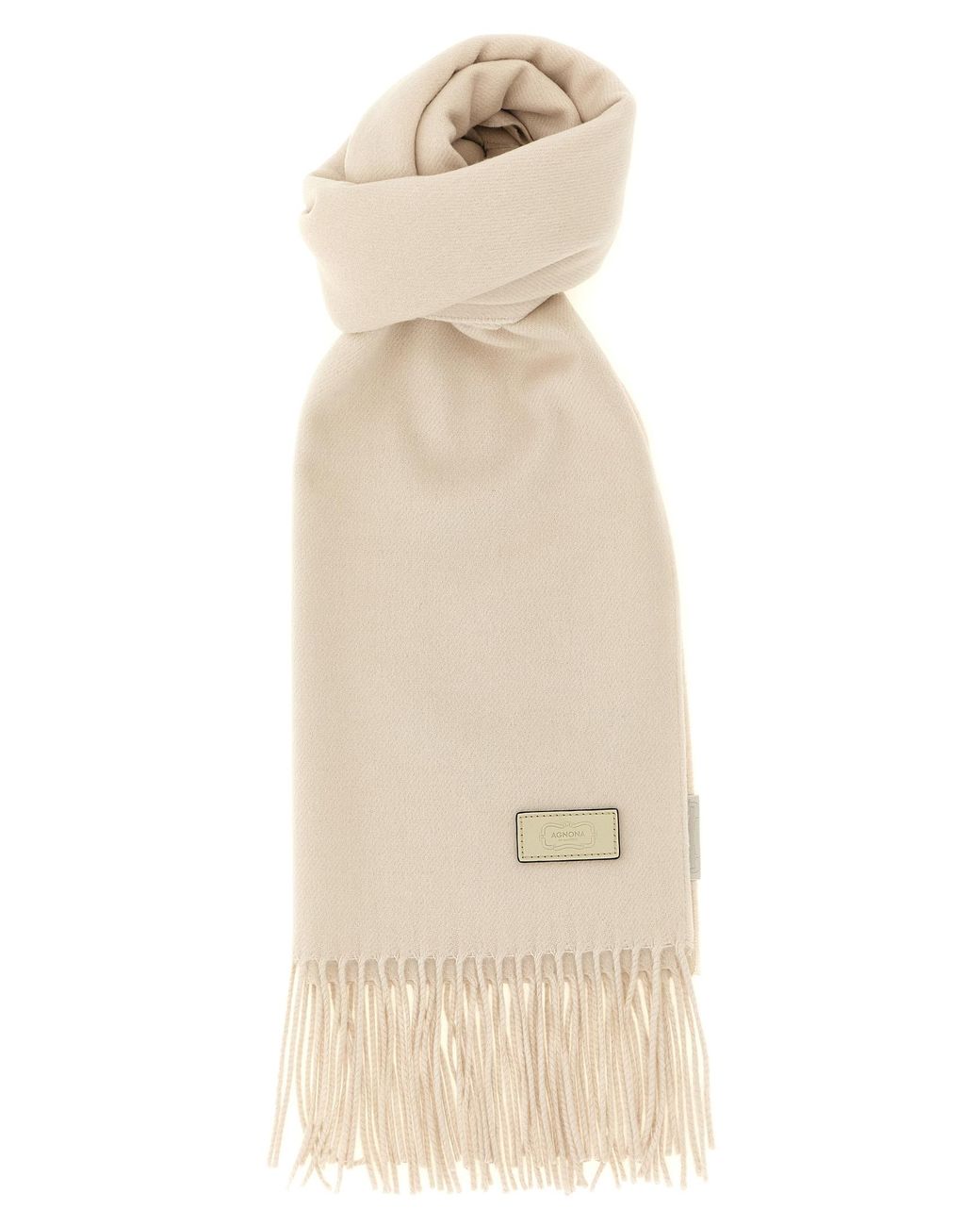 Agnona Natural Silk And Cashmere Scarf