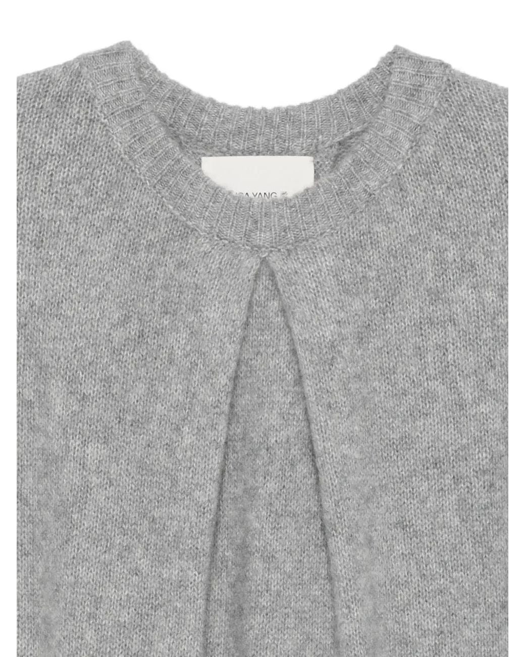 Lisa Yang Gray Annelie Sweater