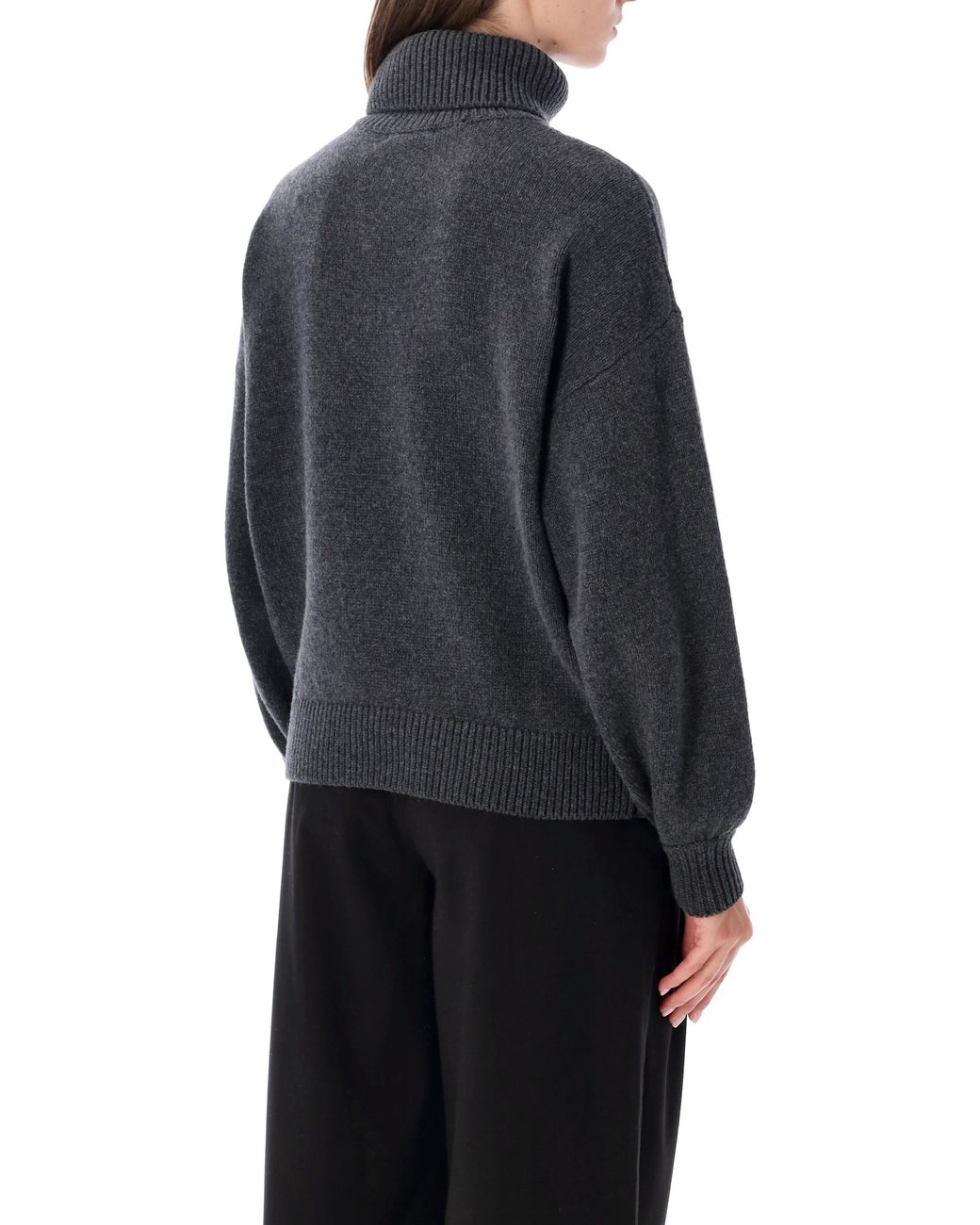 Sessun Blue Wool Turtleneck Sweater