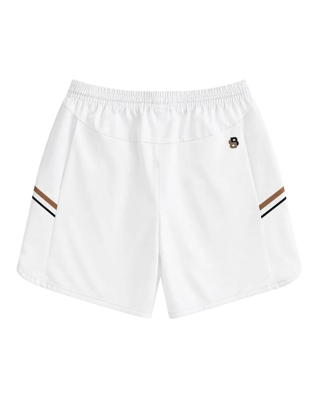 Boss White Shorts Con Logo for men