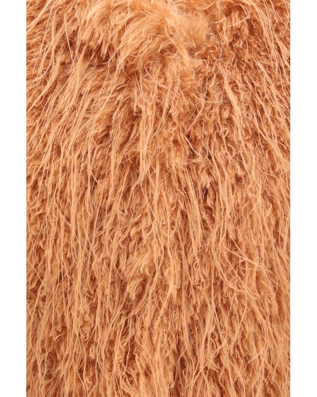 Forte_forte Orange Faux Fur Vest Eco Mongolia Polyester Blazers