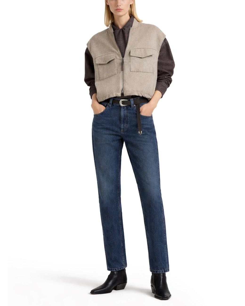 Brunello Cucinelli Blue "Straight" Jeans