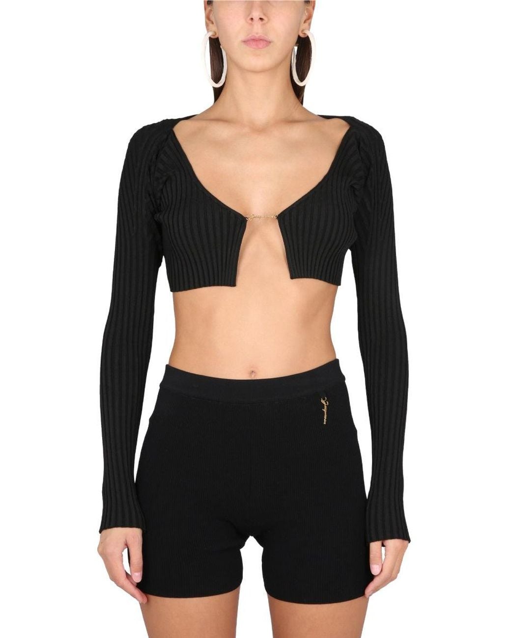 Jacquemus Black Le Maille Pralù Top