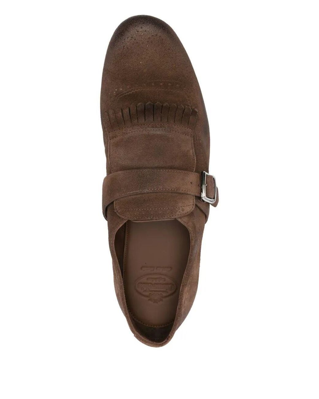 Church's Brown Oxford Shoes With Buckle for men