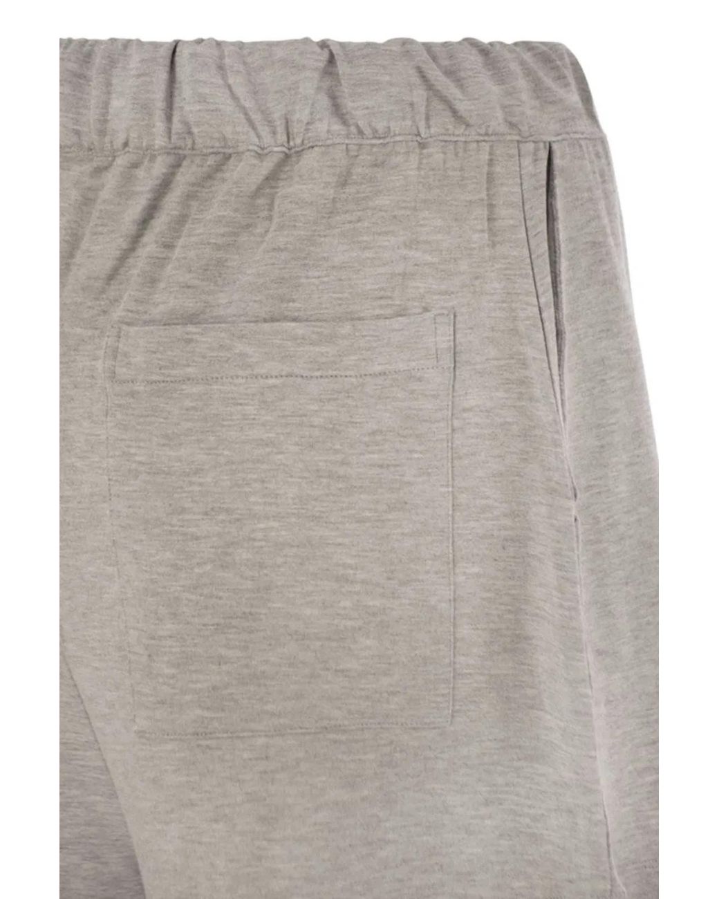 Majestic Gray Shorts With Drawstring Waist