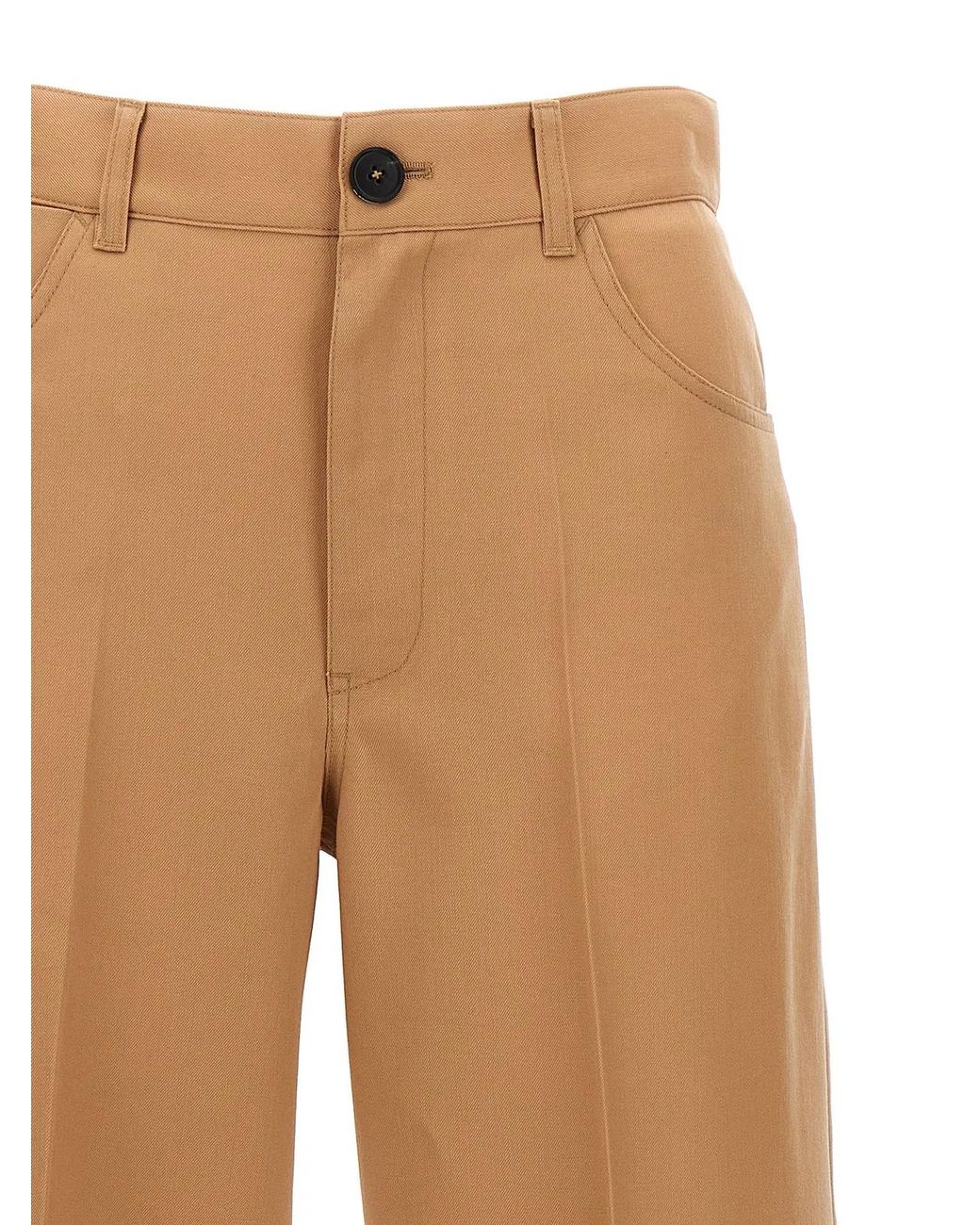 Jil Sander Natural Loose Leg Pants