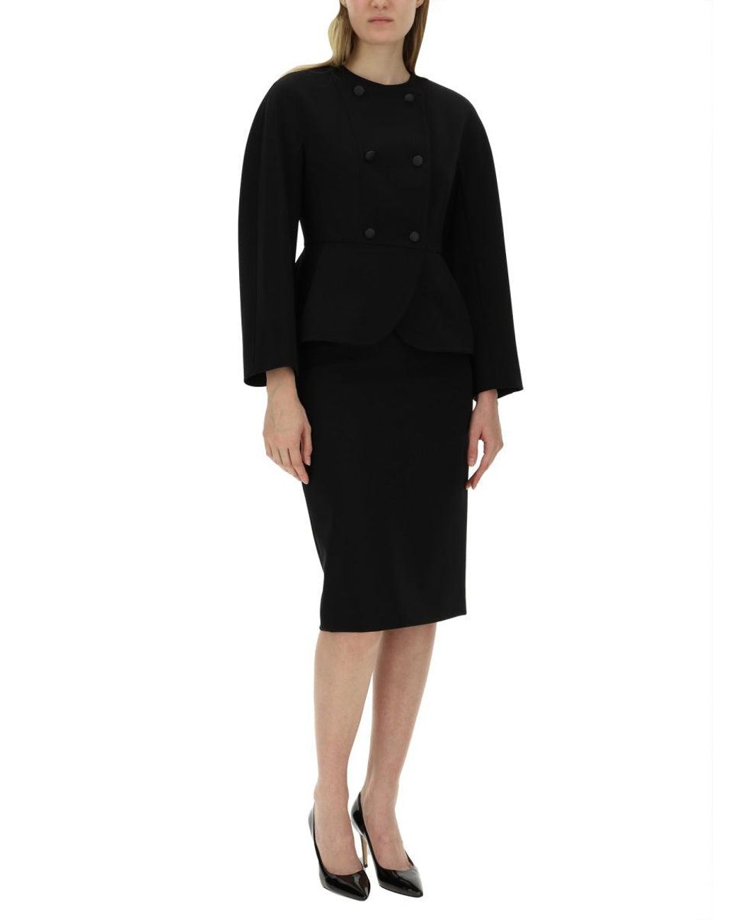 Max Mara Black Frond Mini Jacket It