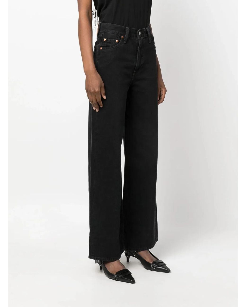 Levi's Black Ribcage Wide Leg