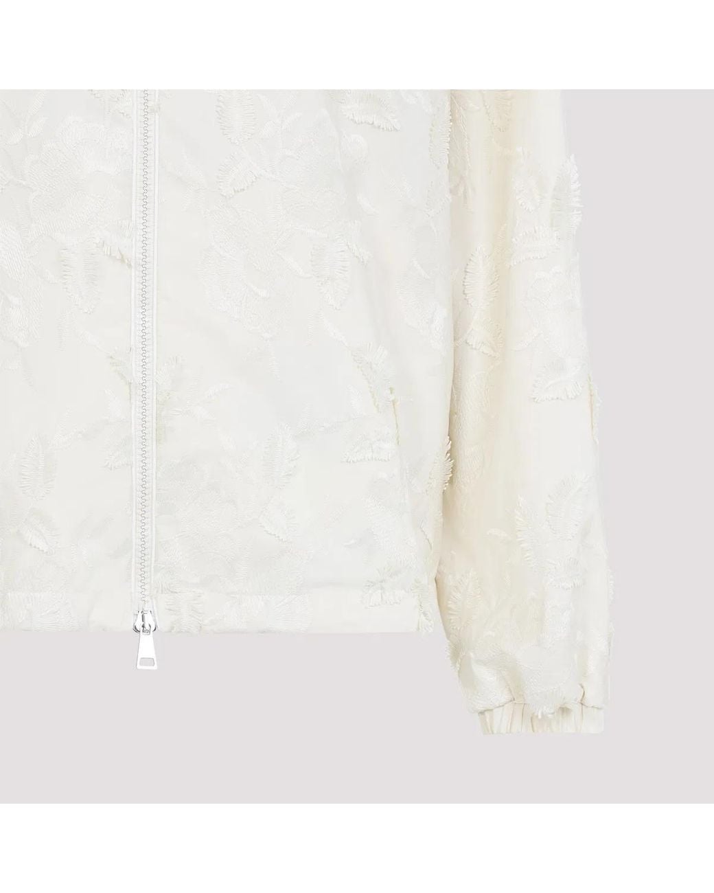 Moncler White Charmeil Giubbotto