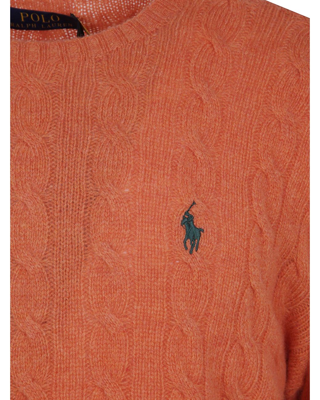 Polo Ralph Lauren Orange Long Sleeve Pullover for men