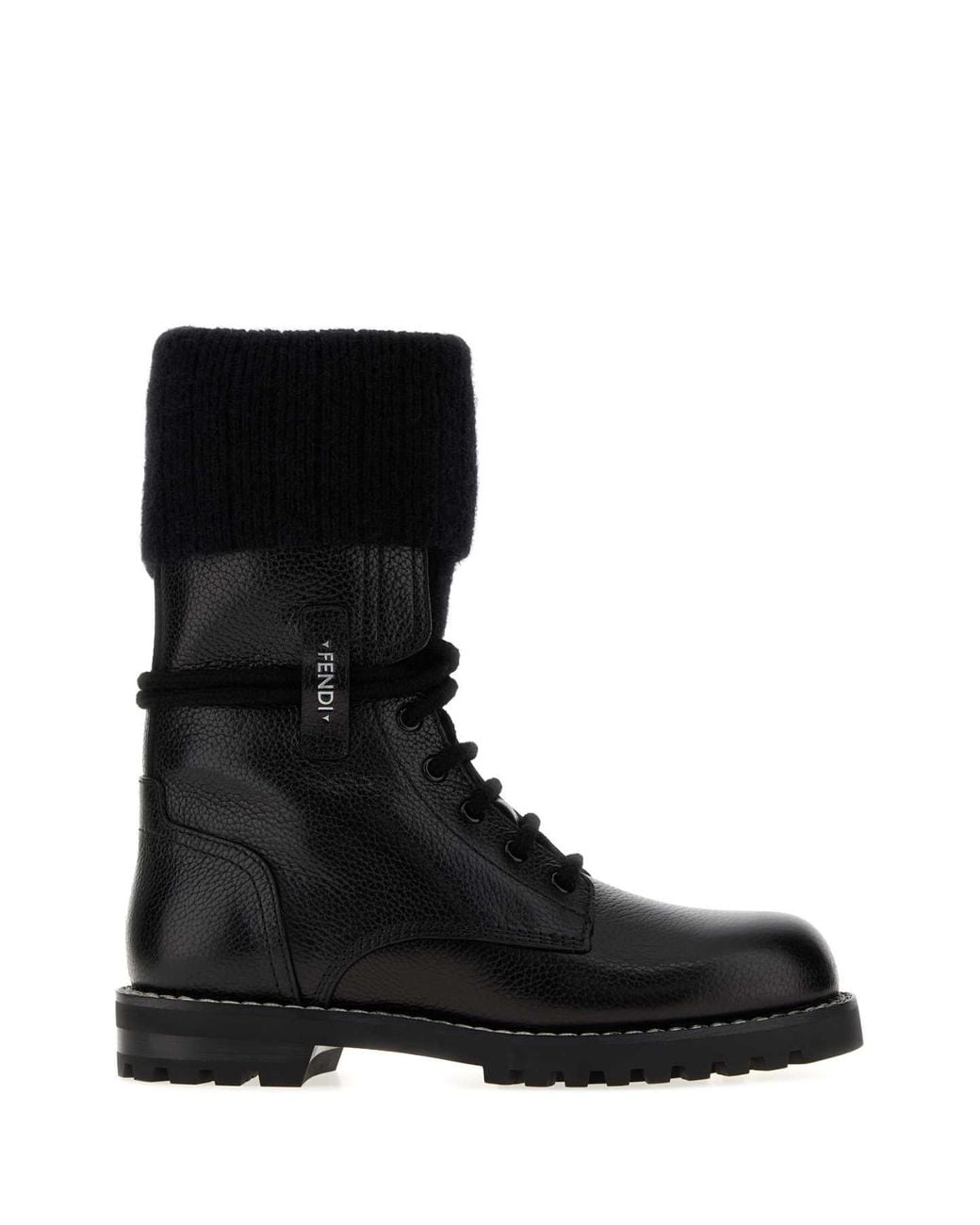 Fendi Black Biker Vit.Bottal.Luc+Mohair