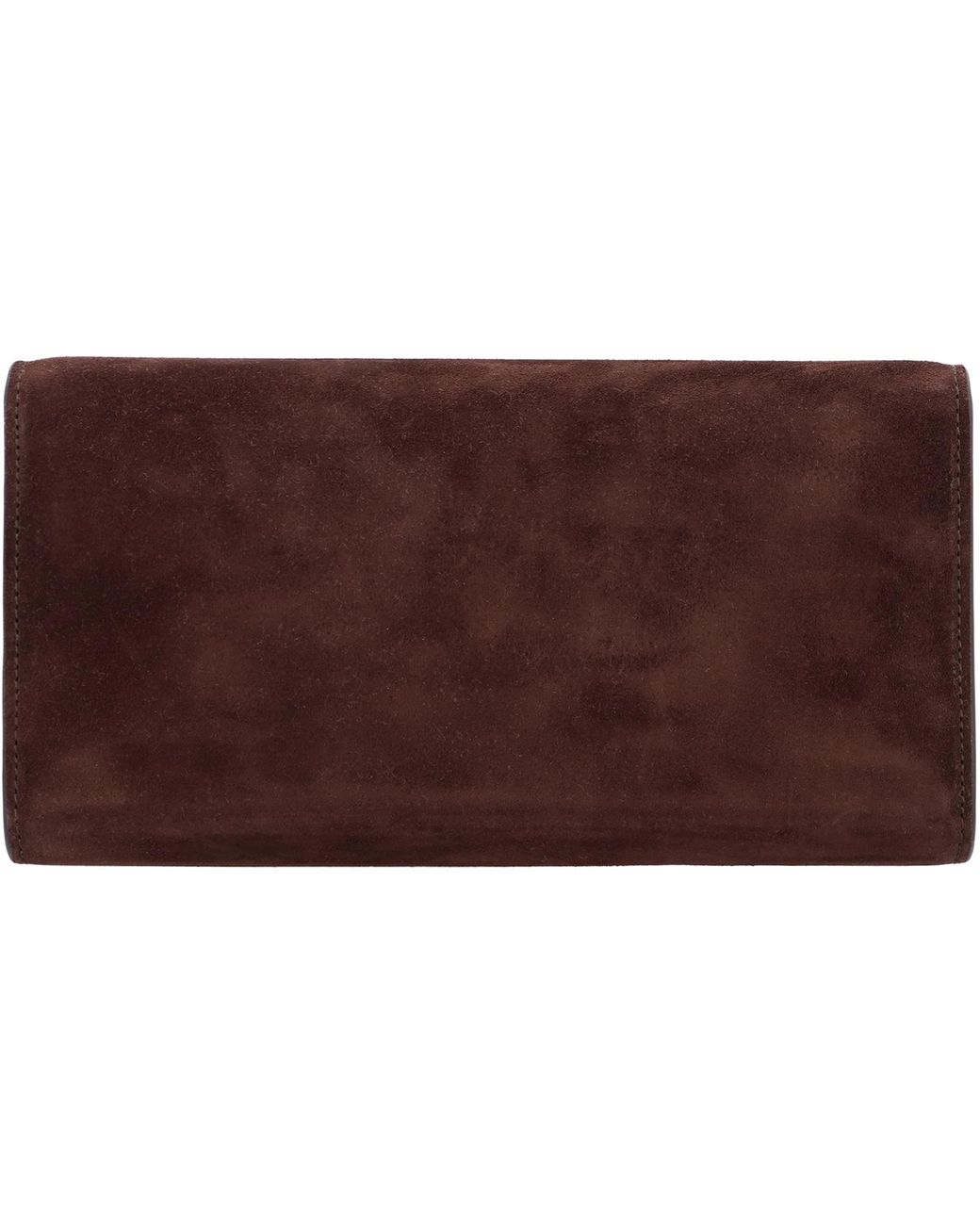 Jimmy Choo Brown Emmie Suede Clutch
